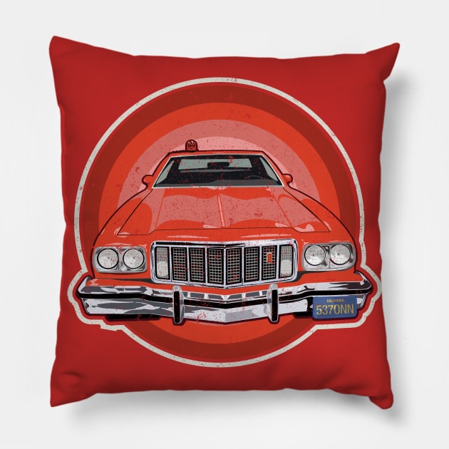 Gran Torino (Starsky's car) Pillow by BOEC Gear