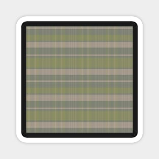 Cottagecore Aesthetic Calan 1 Hand Drawn Textured Plaid Pattern Magnet