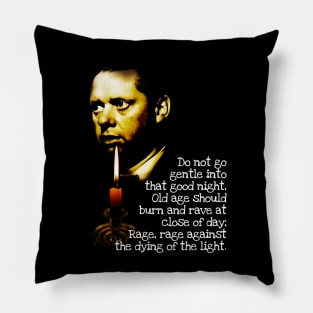 Dylan Thomas Design Pillow