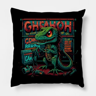 Gecko's Garage Pillow