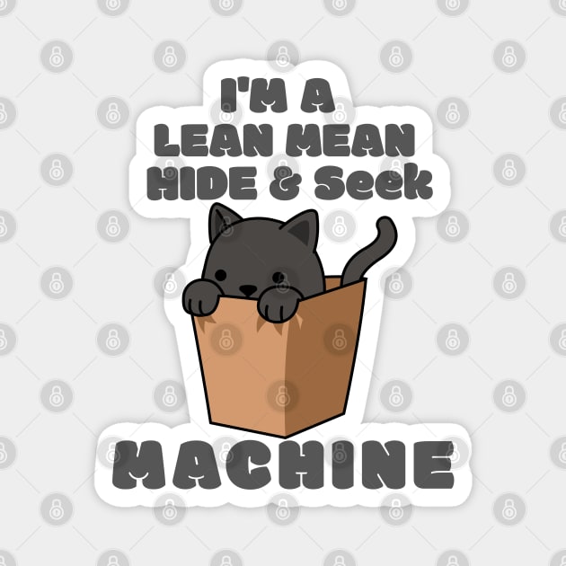 Lean Mean Hide and Seek Kitten Machine Magnet by TeachUrb