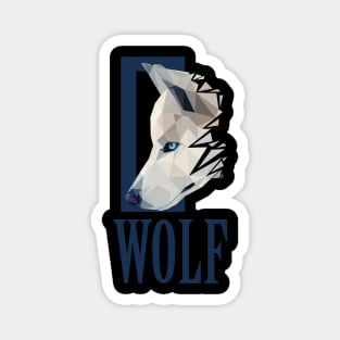 wolf lowpoly art Magnet