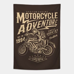 Motorcycle Adventure Cross Country Tapestry