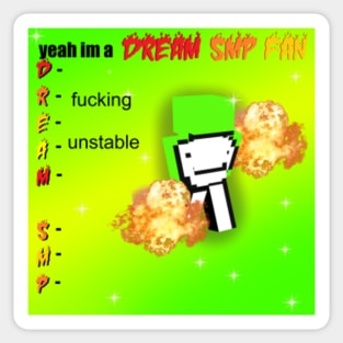 The Dream SMP Stickers, Decals - DSMP, Sapnap, Minecraft, Dream