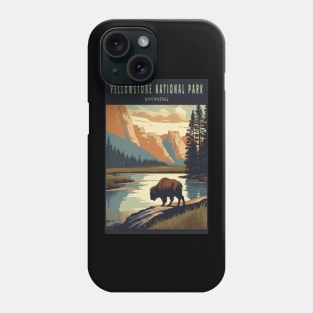 Yellowstone National Park Vintage Poster Phone Case