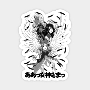 Goddess Sisters (black) Magnet