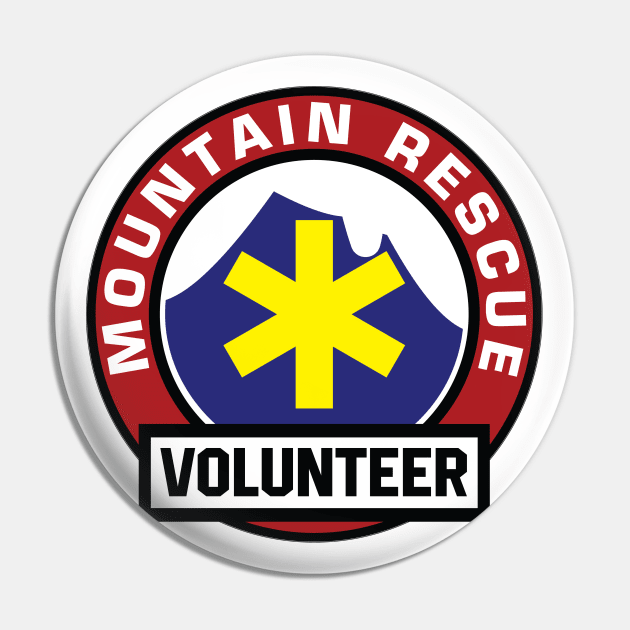 Mountain Rescue Volunteer Pin by BadgeWork