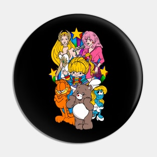 retro 80s cartoons Pin