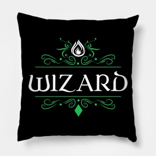 Wizard Character Class Tabletop RPG Gaming Pillow
