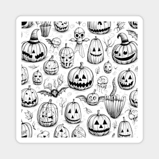 Halloween pumpkin pattern Magnet