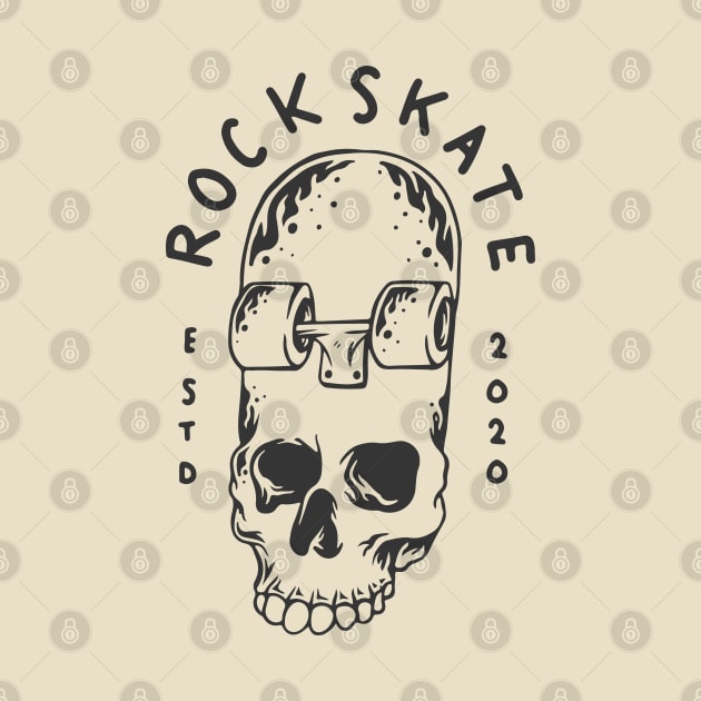 Rock skate skull by Mako Design 