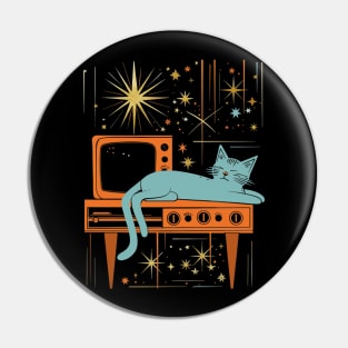 Mid Century Modern CAT Inspired Artworks Pin