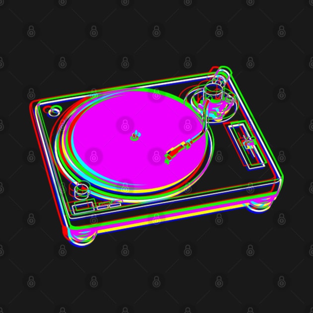 Neon Turntable by tsterling