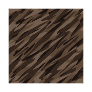 Dark Brown Camouflage T-Shirt