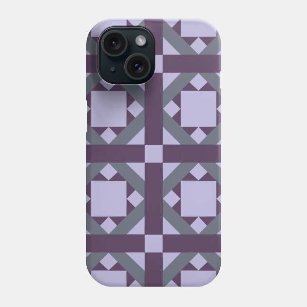 Violet Mexican Star Patchwork Pattern Phone Case by Nuletto