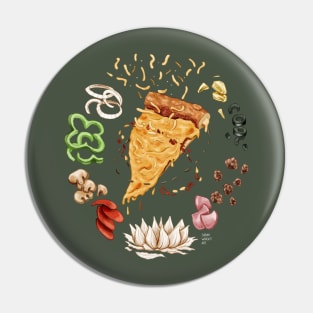 Pizza Mandala Pin