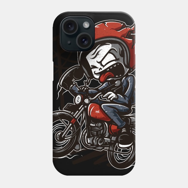 cute skull rider Phone Case by unlesssla