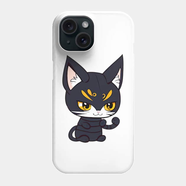 Ninja Cat Phone Case by IDesign23