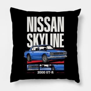 Skyline 2000 GTR Retro Car Pillow