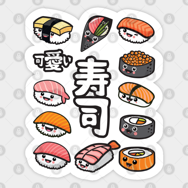 Sushi Kawaii Sushi Aufkleber Teepublic De Elige uno de los dos vales disponibles. sushi kawaii