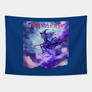 The flying witch of my heart Tapestry