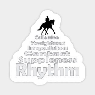 Dressage Training Pyramid Magnet