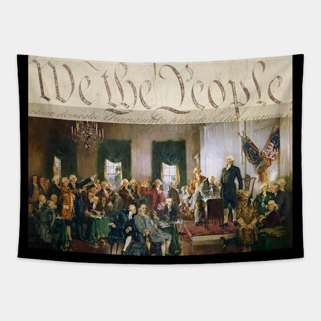 We The People Portrait Tapestry by Aeriskate