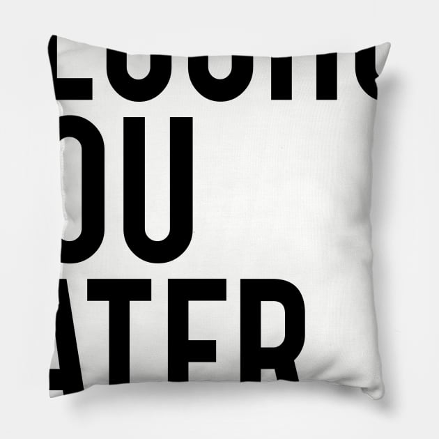 Alcohol You Later Pillow by Alema Art