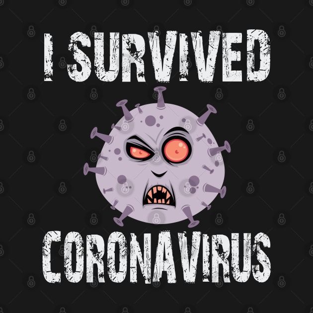 I survived corona virus funny covid 19 design by AbirAbd