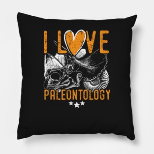 Paleontology tshirt saying I love paleontology - cool paleontologist gift ideas Pillow