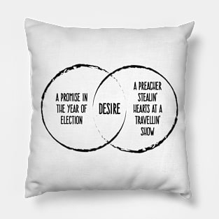 Desire Venn Diagram Pillow