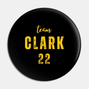 team clark 22 Jersey yellow Pin