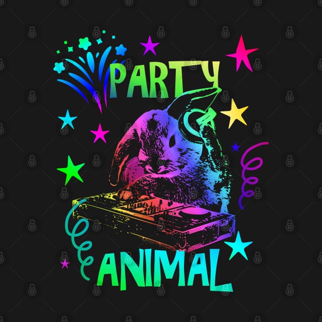 Bunny Party Animal by Nerd_art