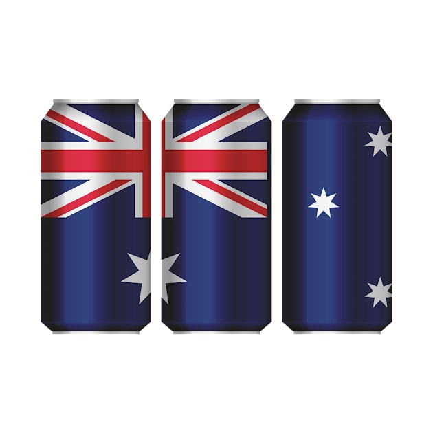 Australia Patriotic Beer Cans - Australia sports team by MerchByThisGuy