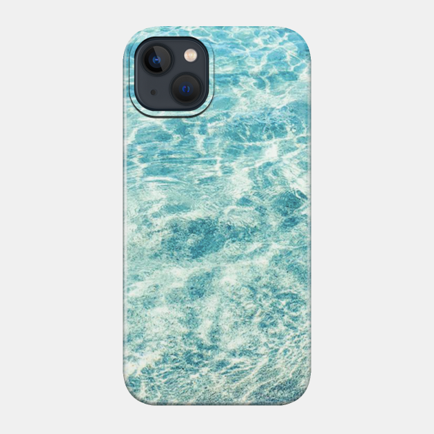 Aqua Blue Ocean Waves - Ocean - Phone Case