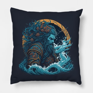 ANCIENT KNIGHT ILLUSTRATION Pillow