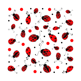 Ladybug Pattern T-Shirt