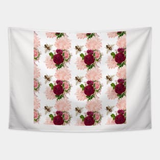 Honey Bee Neck Gator Floral Bee Pattern Tapestry