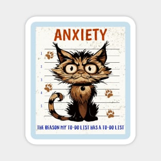 Anxiety, the reason my to-do list has a to-do list Magnet