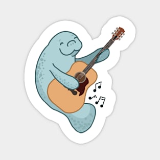 Guitar Manatee Magnet