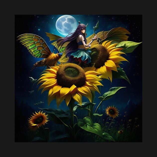 Sunflower Moon Fairy Manifest by karissabest