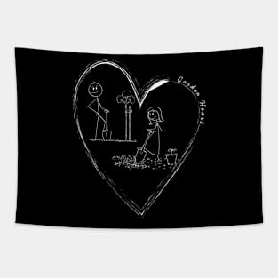 Garden Heart Love Gardening Funny Garden Gardener Gardening Tapestry