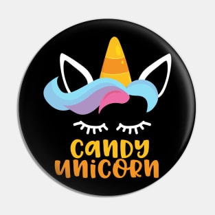 Candy Unicorn Halloween Pin