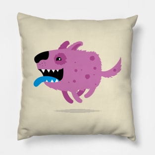 Funny purple dog Pillow