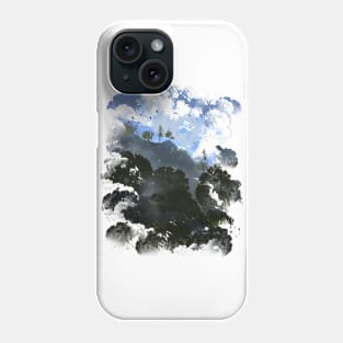 Madeira Mountains - White Puffy Clouds Phone Case