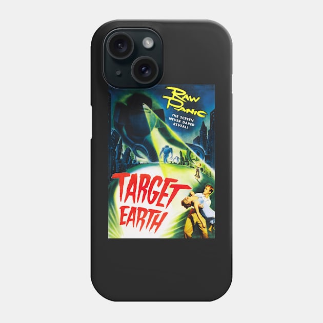 Target Earth Vintage Sci Fi Phone Case by Bugsponge