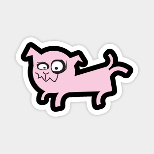 Pale Pink Puppy Pee Movement Magnet