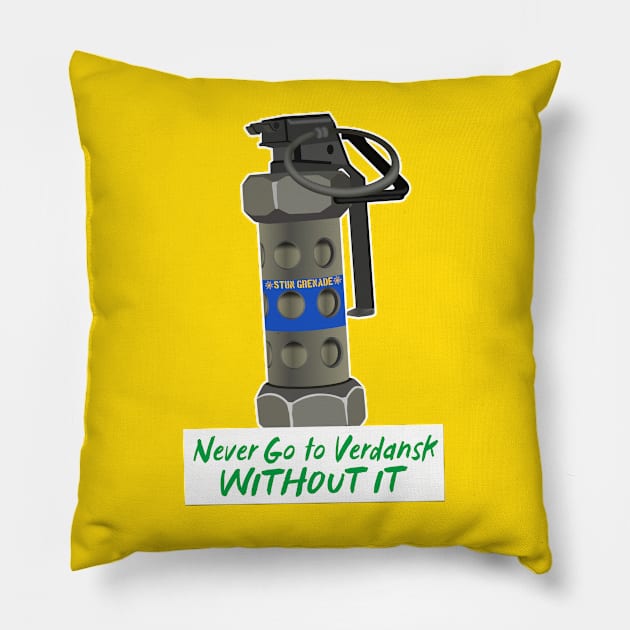 Never Go to Verdansk without it Pillow by RJJ Games