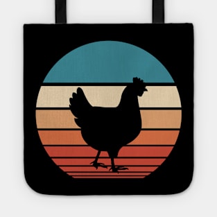 Chicken Retro Sunset Tote