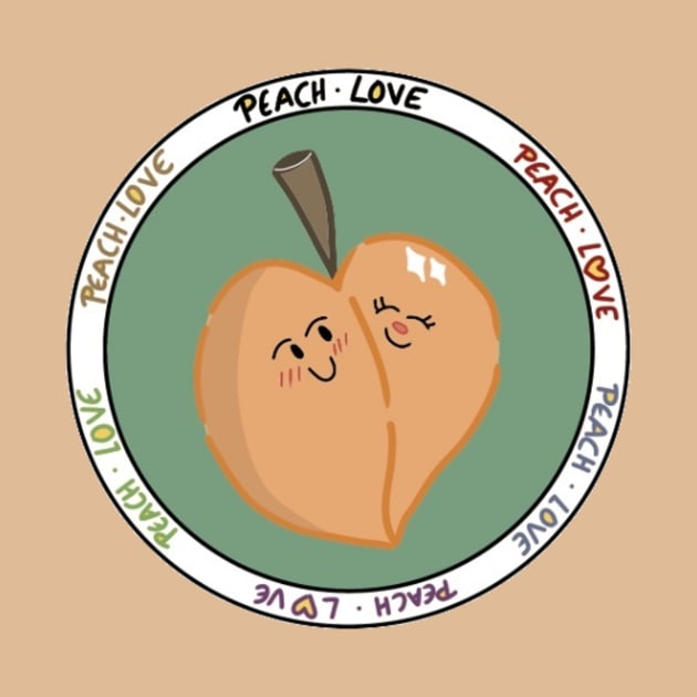 Super cute peach love by MilkWork